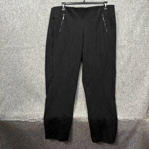 Liverpool Pull On Straight Leg Pants Women's Size 18W Black Zipper Pocket NWT